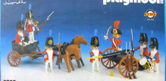 Playmobil - 3925-lyr - Tuniques rouges & avant-tain d'artillerie