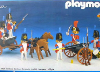 Playmobil - 3925-lyr - Redcoats with artillery train