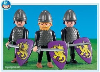 Playmobil - 7671 - 3 Caballeros del dragón dorado