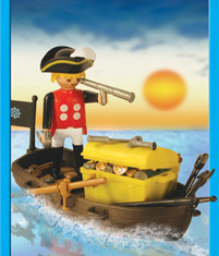 Playmobil - 1-3570-ant - Pirate with Boat