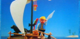 Playmobil - 3793-ant - pirate / raft (white sail)