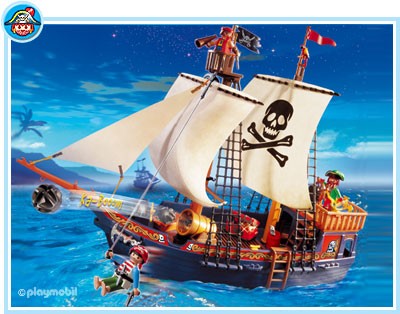 Playmobil Set: 5778-usa - skull pirate ship Klickypedia