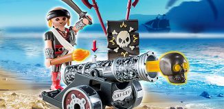 Playmobil - 6165 - Black Interactive Cannon with Raider