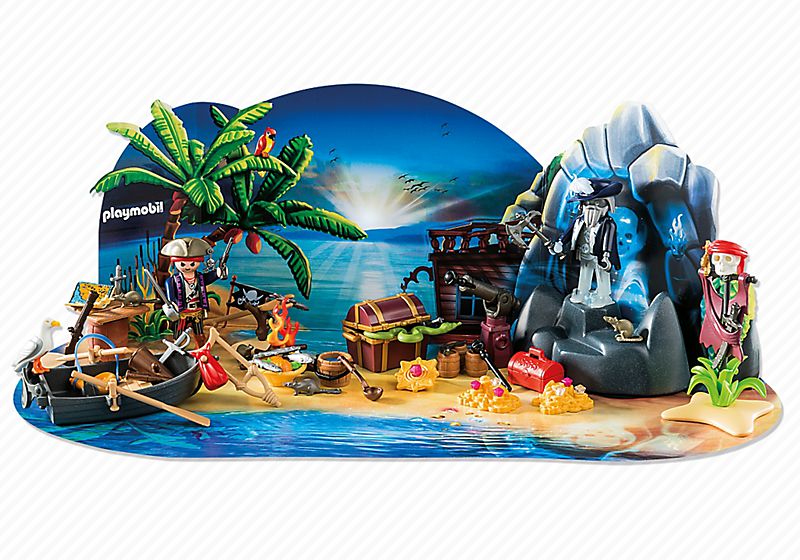 Playmobil Set 6625 advent calendar "mysterious treasure island