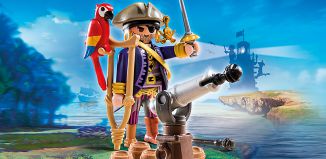 Playmobil - 6684 - Pirata con cañon y loro
