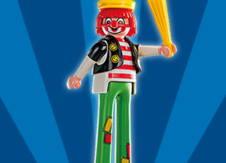 Playmobil - 5284v1 - Clown on stilts - Detail Playmobil - 5284v1 - Clown on stilts