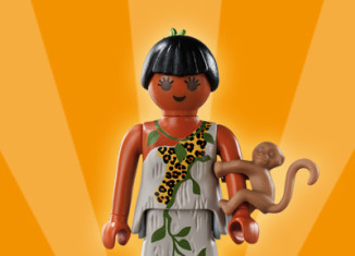 Playmobil - 5158v5 - Mujer prehistórica con monito - Detail Playmobil - 5158v5 - Mujer prehistórica con monito