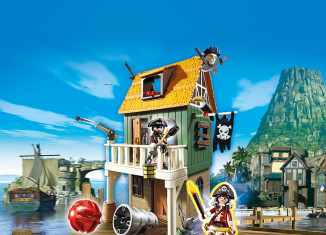 Playmobil - 4796 - Fort des pirates camouflé avec Ruby