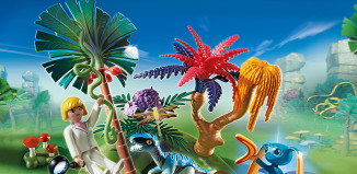 Playmobil - 6687 - Lost Island with Alien and Raptor