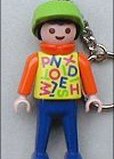 Playmobil - 30667900 - Schlüsselanhänger Kind mit grüner Kappe