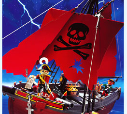 Playmobil - 3174v1 - red pirateship