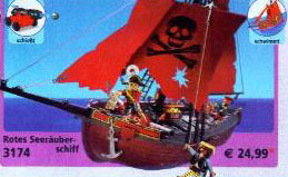 Playmobil - 3174v2 - red pirateship