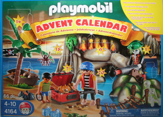 Playmobil - 4164v2-usa - eng - advent calendar pirates treasure cave