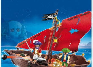 Playmobil - 4444-usa - pirate dinghy - Detail Playmobil - 4444-usa - pirate dinghy