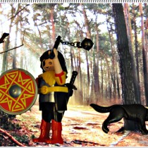 Playmobil - 4769 BARBARO CON PERRO Y FUEGO