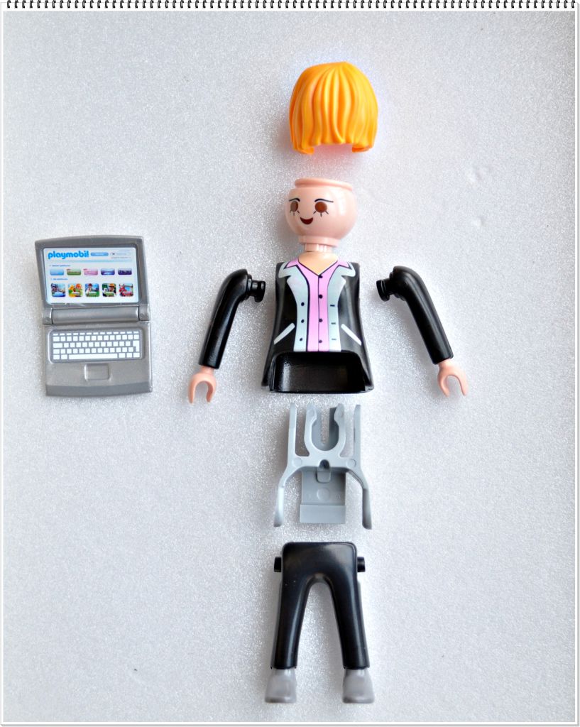 Playmobil 5597v9 - Businesswoman with laptop - Back