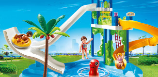 Playmobil - 6669 - water park with slide tower
