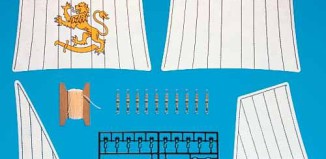 Playmobil - 7310v2 - replacement sails for pirate ship (3750)