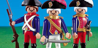 Playmobil - 7587 - 3 Königliche Soldaten in prächtiger Uniform