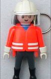 Playmobil - 87904 - Schlüsselanhänger oranger Feuerwehrmann