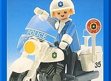 Playmobil - 3564s1-esp - Policeman on Motorcycle