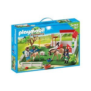 Playmobil 6147 - Super Set Paddock Cheval De Campagne - Neuf