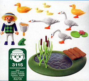 Playmobil 3115s2 - Duck & Goose Pond - Back