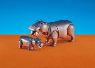 Playmobil - 6421 - Hipopótamo con cría
