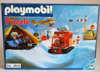 Playmobil - 4B42-lyr - Puzzle Suche am Nordpol mit 60 Teilen