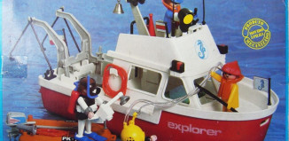 Playmobil - 23.80.9-trol - Research Boat with Divers