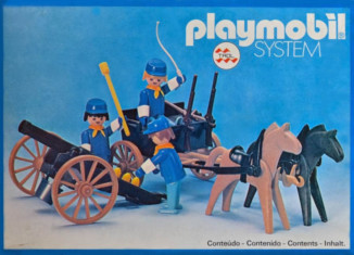 Playmobil - 23.24.4-trol - US Artillery Cannon and Cart