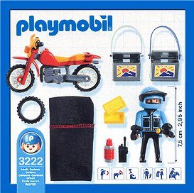 Playmobil 5748 - Motor Cross Bike - Back