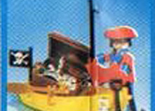 Playmobil - 3570-lyr - pirate / rowboat