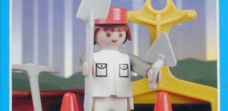 Playmobil - 9604-ant - white road worker