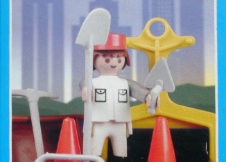 Playmobil - 9604-ant - white road worker