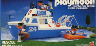 Playmobil - 9751-mat - Police launch
