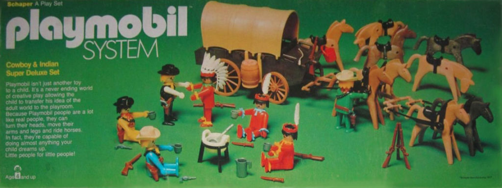 Playmobil Set: 044-sch - Cowboy & Indian Super Deluxe Set - Klickypedia