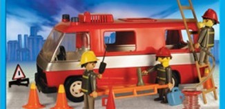 Playmobil - 13252-ant - Feuerwehrmänner und Auto
