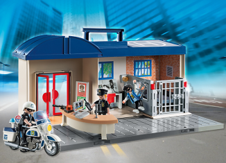Playmobil - 5299-ger - Take Along Police Station