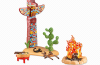 Playmobil - 6431 - Totem pole with fireplace