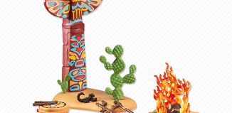 Playmobil - 6431 - Totempfahl mit Feuerstelle