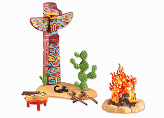 Playmobil - 6431 - Totem pole with fireplace