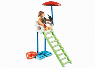 Playmobil - 6449 - Wheelchair lifeguard surveillance - Detail Playmobil - 6449 - Wheelchair lifeguard surveillance