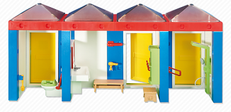 Playmobil - 6450 - Aquapark toilets and wardrobe