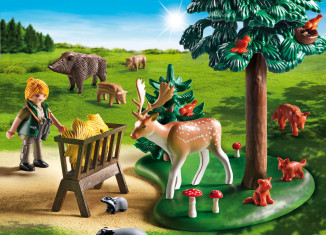 Playmobil - 6815 - Clearing with animal food - Detail Playmobil - 6815 - Clearing with animal food