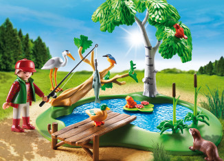 Playmobil - 6816 - Fisherman with animals