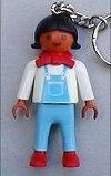 Playmobil - 7814 - Schlüsselanhänger Mädchen mit roter Schleife