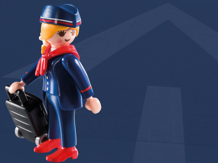 Stewardess et officier 9216 Playmobil Set Double for sale online 