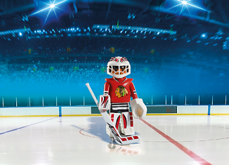 Playmobil - 5074-usa - NHL® Chicago Blackhawks® Goalie