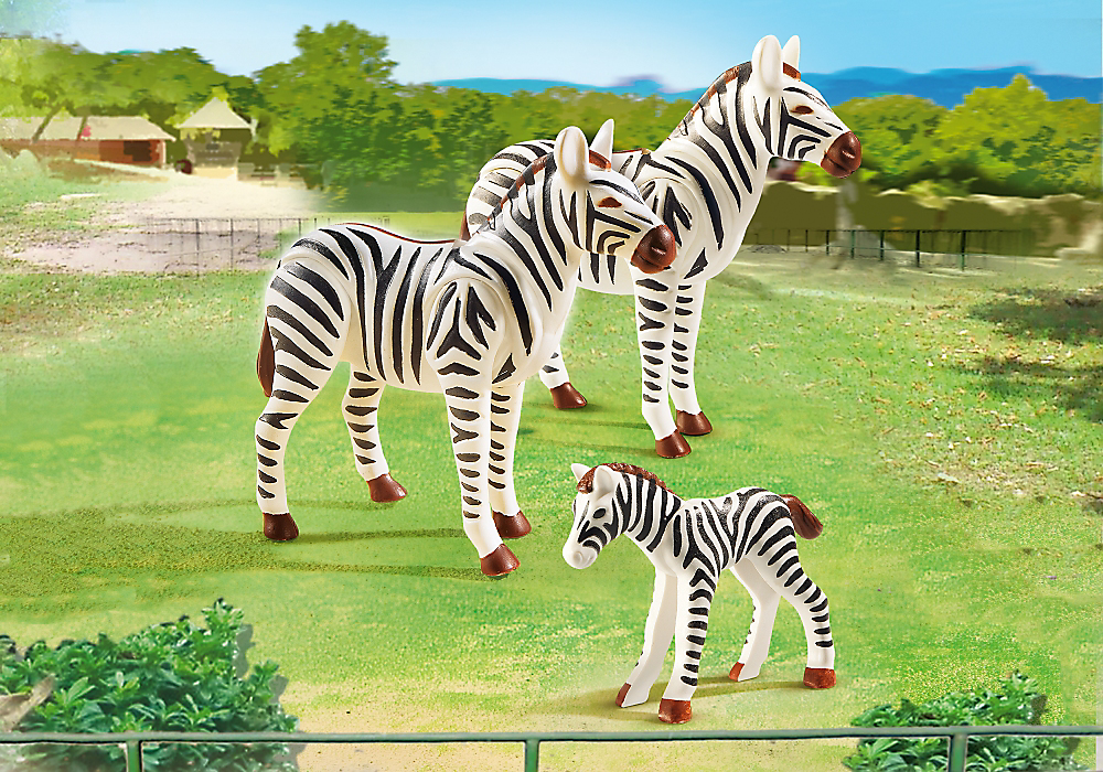 Zebra Familie 6641 Playmobil 2 Großtiere und 6 Kleintiere 